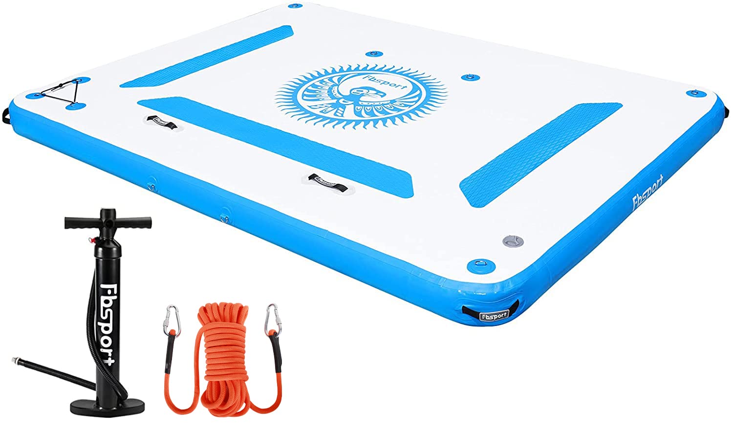 Buy FBSPORT Inflatable Floating Dock Mat, 10ft/ 8ft Inflatable Water