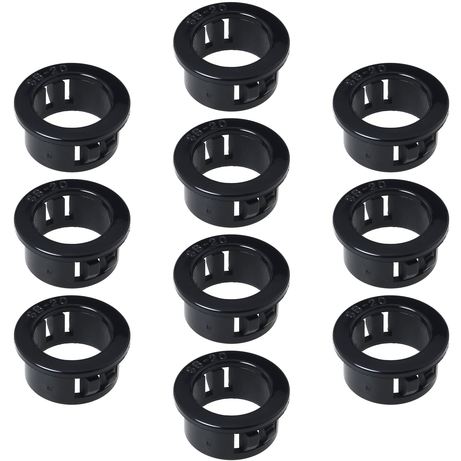 Snap Bushing JianLing 10pcs Nylon Snap in Cable Hose Bushing Grommet