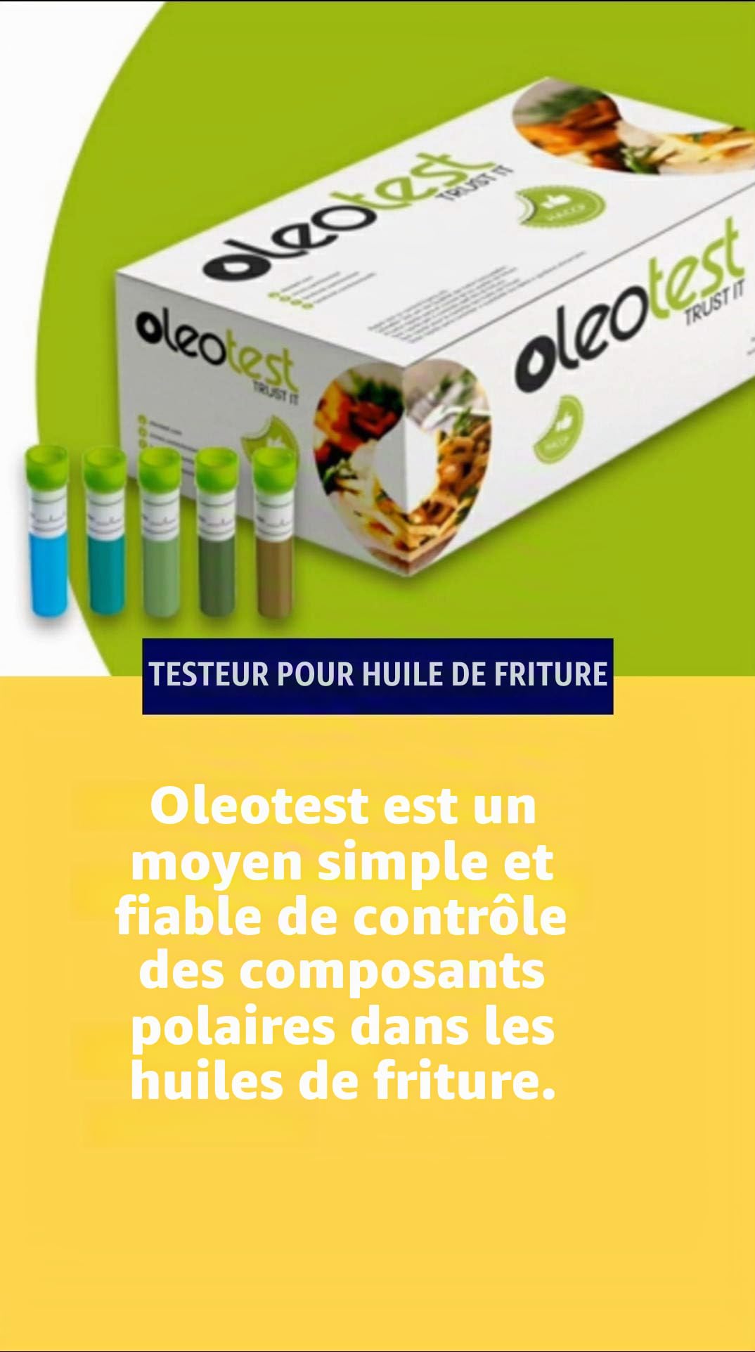 Testeur d'huile de friture de cuisine