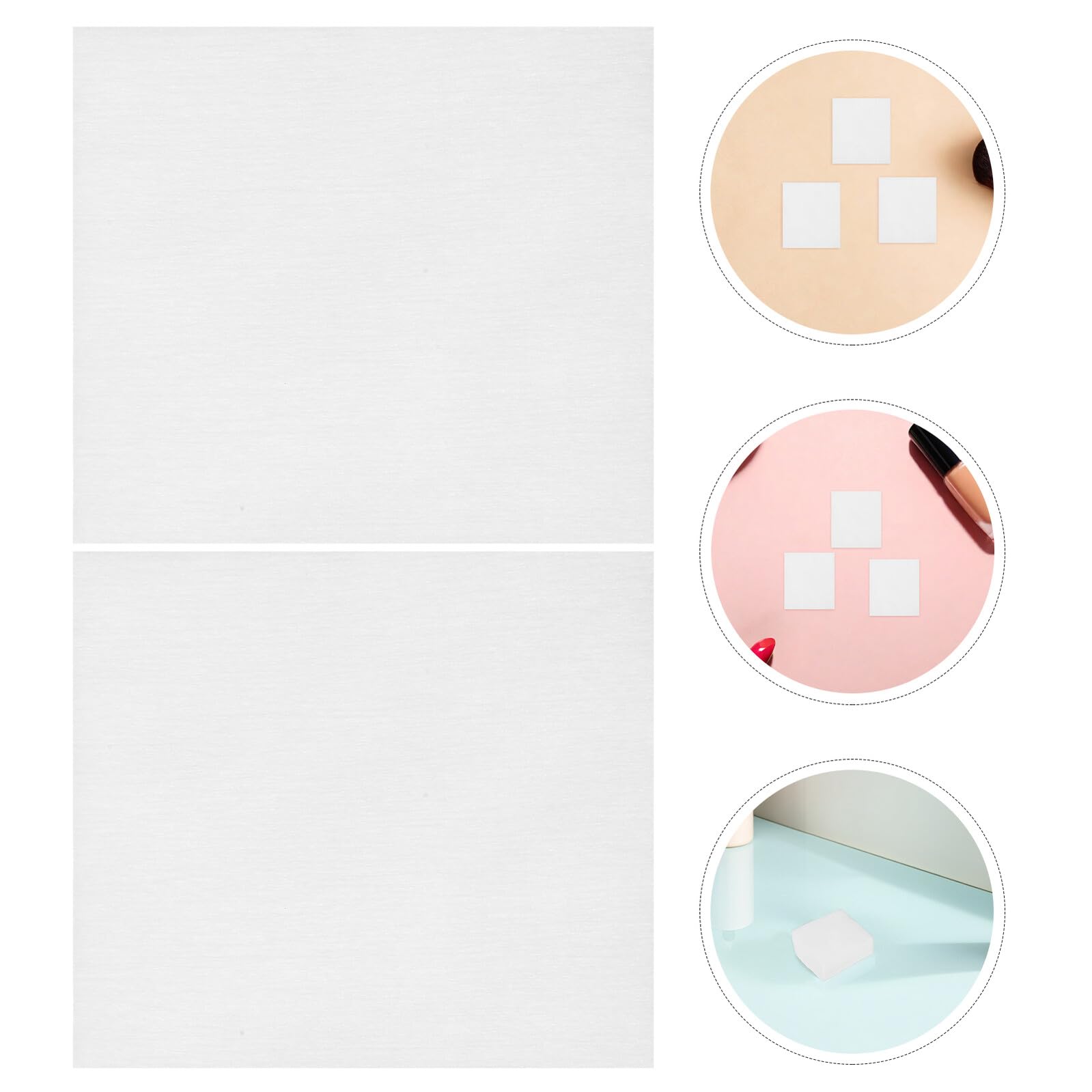 4800 Stück 4800 Stück Wattepads für Gesicht Weiche Fusselfreie Baumwoll Pads Quadratisch Make Up Entferner und Toner Applikator für Tägliche Hautpflege und Nagellackentfernung