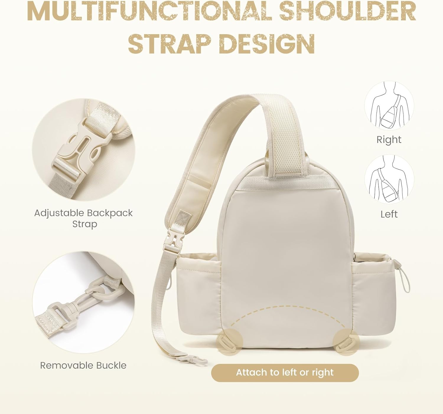 Sucipi Pickleball Bags for Women Lightweight Crossbody and Stylish Quilted Pickleball Paddle Sling Bag Backpack - Image 5