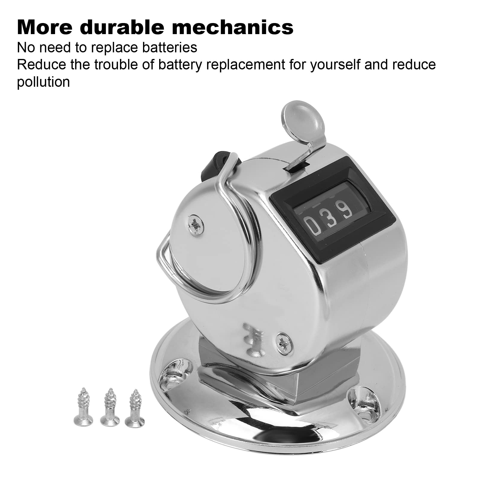 Contatore Manuale Meccanico A 4 Cifre - Palm Clicker Per Conteggio Eventi E Scuola