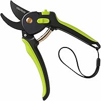 Craft911byLIME Ultra Sharp Pruning Shears Hedge Clipper: Dual-Size Arthritis-Friendly, Rust-Resistant, Cuts 3X Easier