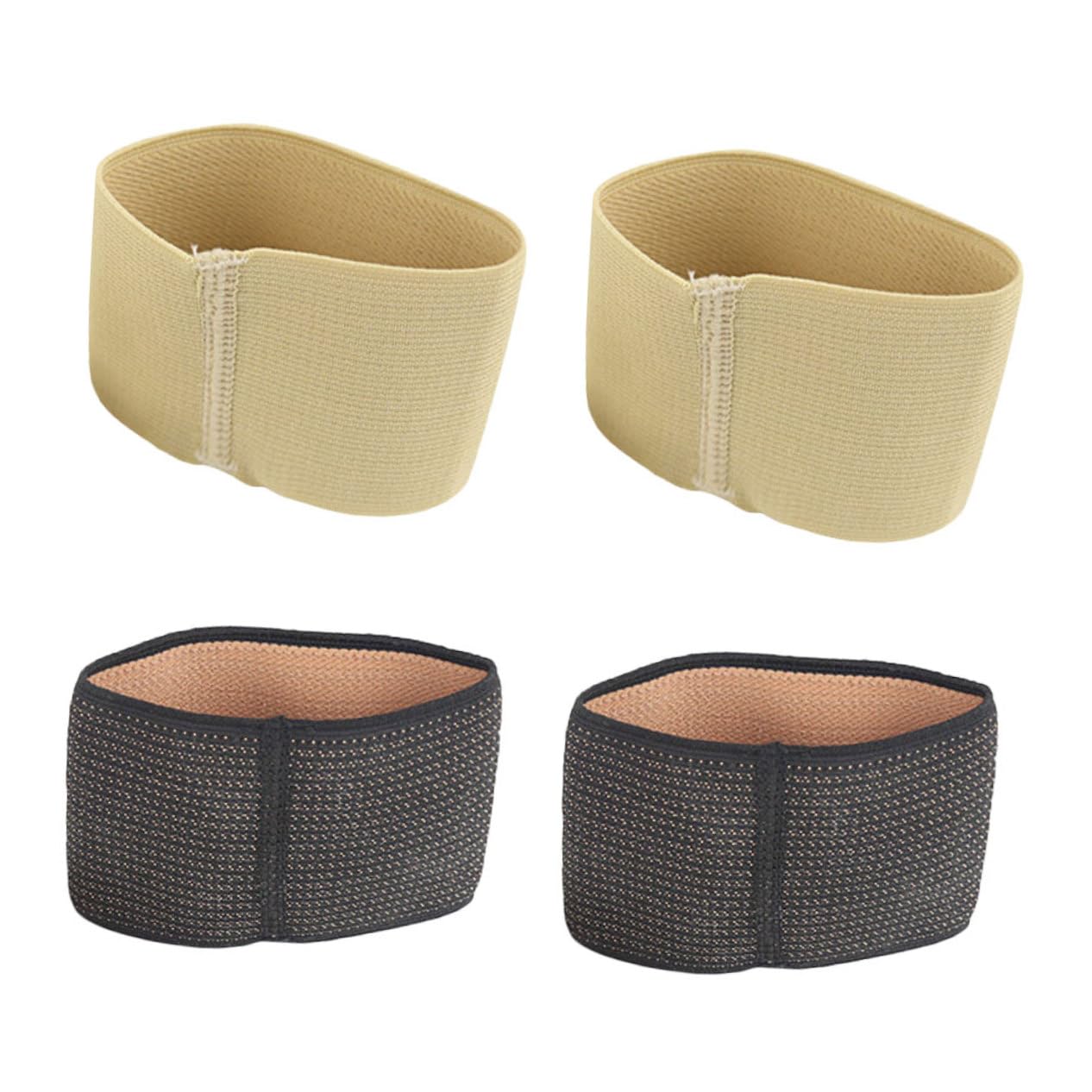 FRCOLOR 2 Pairs Ankle Brace for Men Women Ankle Sleeves Breathable Copper Fiber Toe Protectors