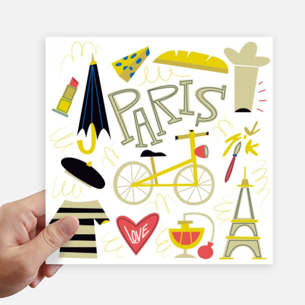 Sticker Paris pour ordinateur et moto, décorez votre valise avec le charme français