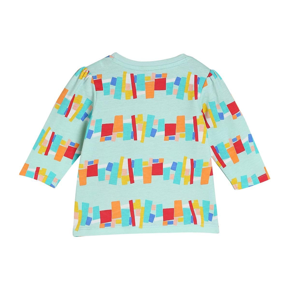 miniklub Baby Girls Round Neck Full Sleeve Multi Color Knit Top, Pack of 2 (6-9M) 3