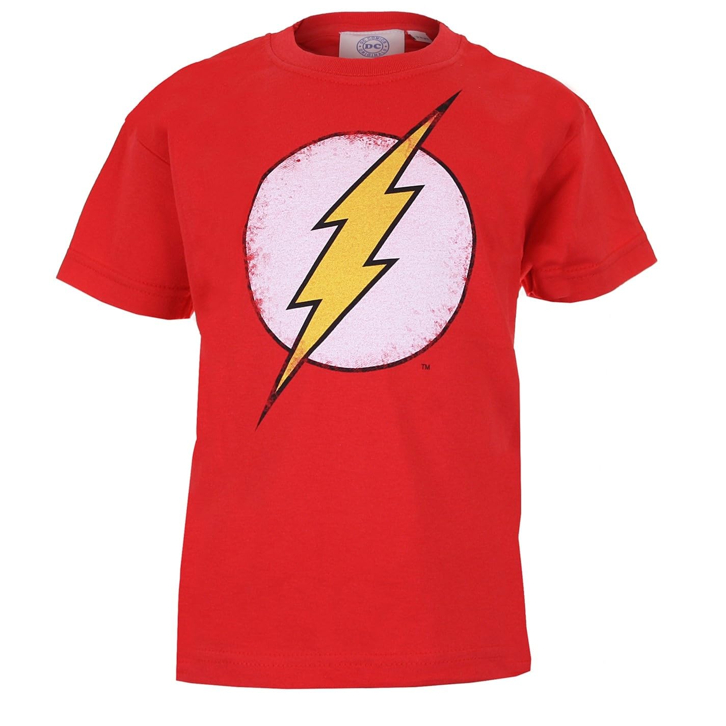 Flash Distressed Logo Cotton T-Shirt Red - Kids - 3-4 Years