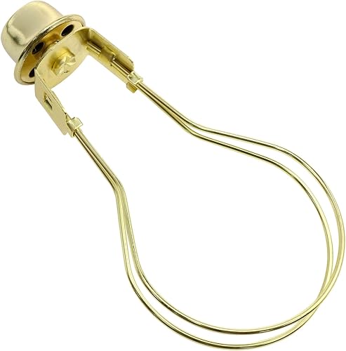 Soporte redondo de latón adaptador de pantalla de lámpara de abrazadera adecuado para el hogar, restaurante, cafetería y otros proyectos de