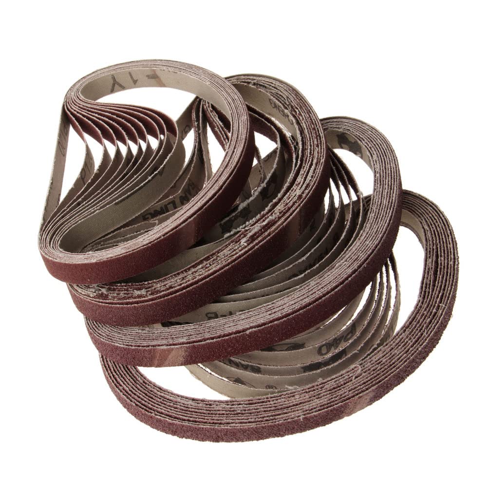 50 sztuk 13x457mm papier ścierny do szlifierki taśmowej Grit 40/60/80/120 polerowanie ścierne taśma szlifierska do szlifierki szlifowanie wiertarki, ziarnistość 60