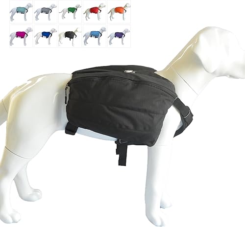 Miniatura 10 de Mochila grande para perros, mochila para perros con bolsillos laterales para perros pequeños, medianos y grandes, paquete táctico ajustable para
