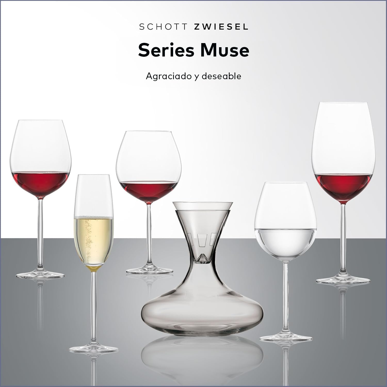 SCHOTT ZWIESEL Copa de vino tinto para Burdeos Muse (set de 4), refinadas copas de clarete para vino tinto, copas de cristal Tritan aptas para lavavajillas, fabricadas en Alemania (art. nº. 123669)