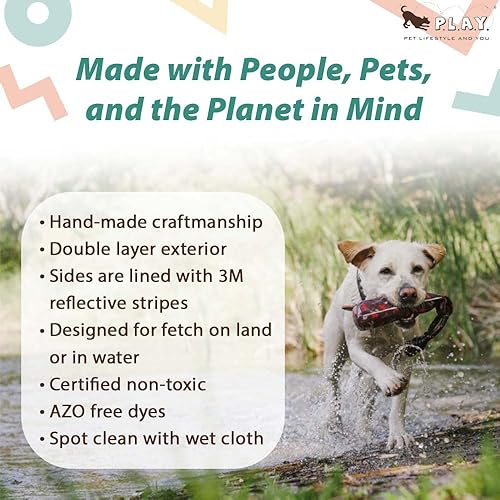 Miniatura 7 de P.L.A.Y. - Bonitos juguetes para perros al aire libre, tira y flota de cuerda de entrenamiento duradera, ideal para cachorros y perros pequeños,