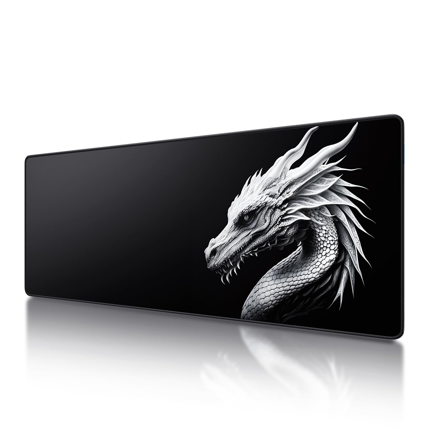 Frotox Tapis de Souris XXL Gamer Noir, Grande Surface pour Gamers, Bords Cousus et Anti-Glissant, Compatible PC et Ordin