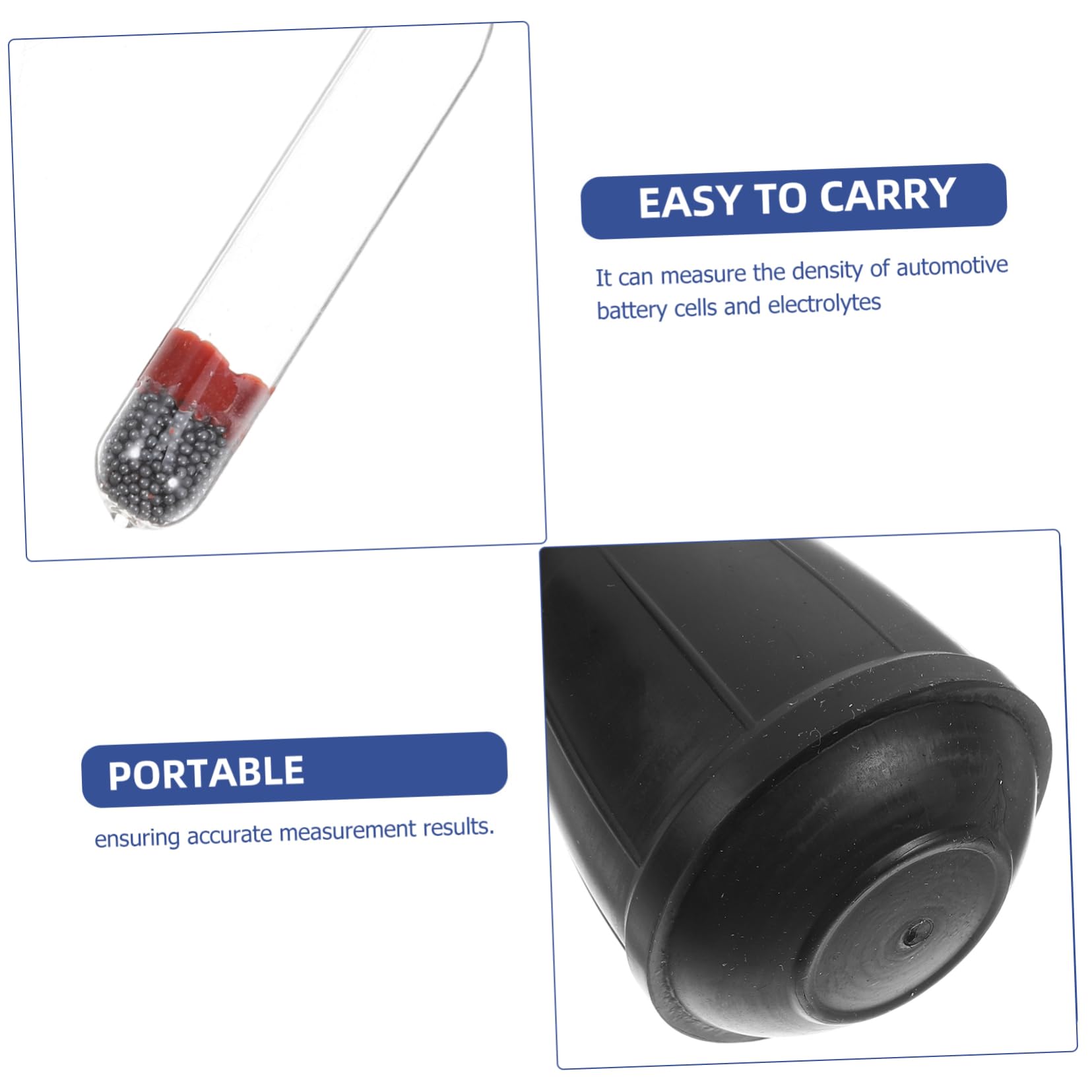 MUCKLILY Car -Hydraulic Hydrometer Battery Testing Device DIY Enthusiasts Easy to Use Precision