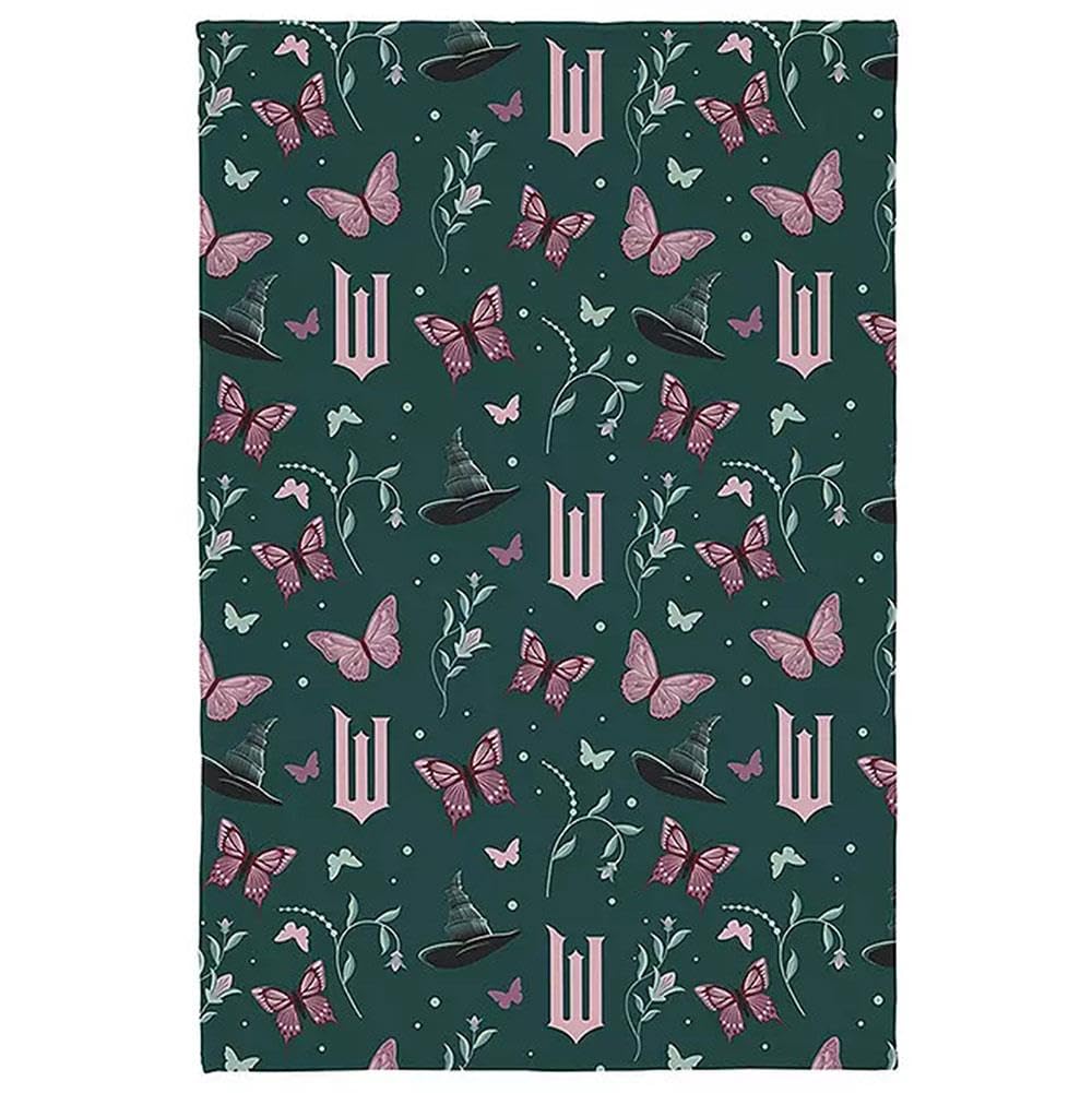 dreamtex Wicked Elphaba Fabulously Coral Soft Cosy Bed Blanket Bed Throw for Kids Bedroom Children Bed Accessory Green 100x150cm (FB2-WIC-FAB-M-20)