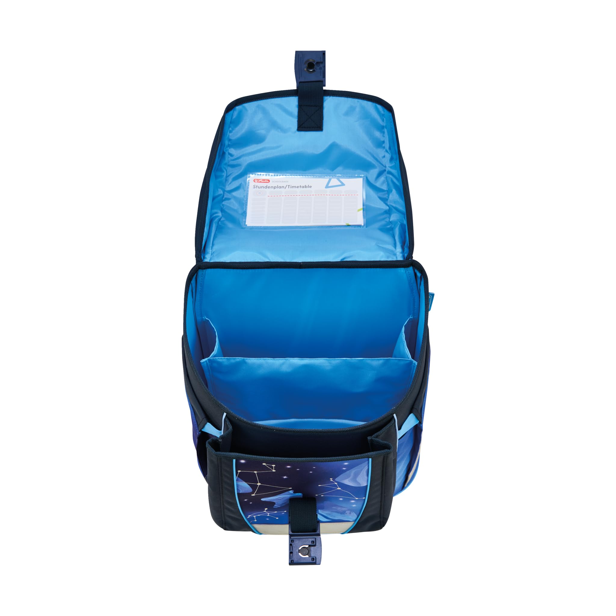 Herlitz FiloActive XL tornister szkolny dla dzieci, uniseks, niebieski, niebieski, 32 x 39 x 28 cm, 21l