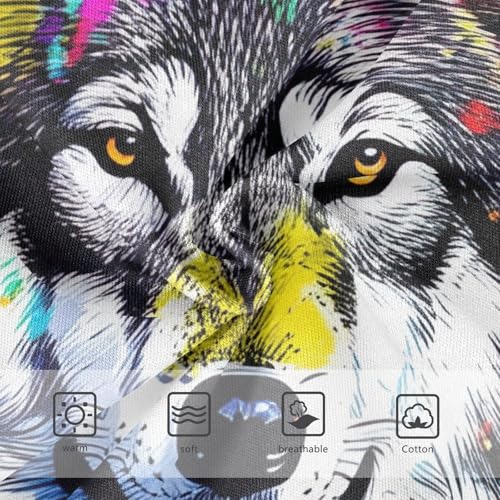 Cotton Toddler Underwear Custom Cool Wolf Colorful Tie Dye Panties for Girl Durable Underpants Briefs 2t3