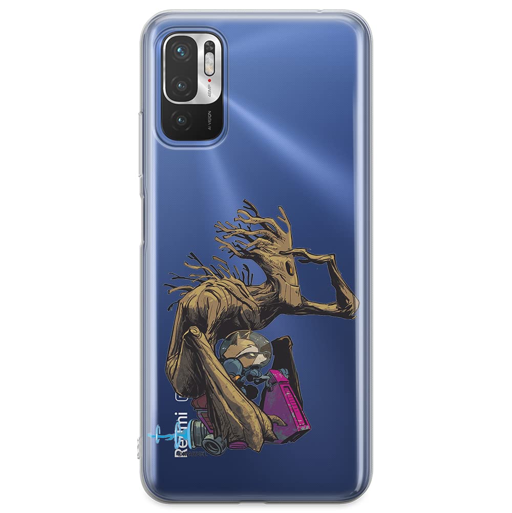 ERT GROUP custodia per cellulare per Xiaomi REDMI NOTE 10 5G / POCO M3 PRO originale e con licenza ufficiale Marvel, modello Spider Man 021 adattato alla forma dello smartphone, custodia in