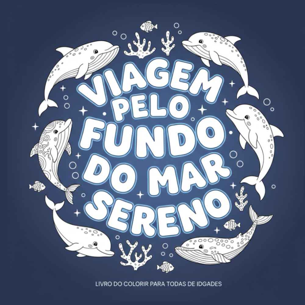 Viagem pelo Fundo do Mar Sereno: Livro de Colorir