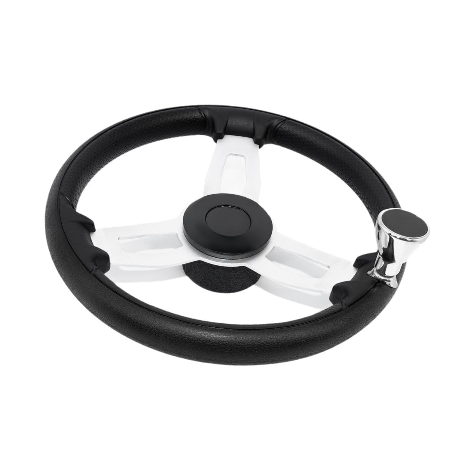 Volante per Barca Accessori per Barche Volante Marino Professionale in Lega di Alluminio Antiscivolo di per Carico, 37 Cm con Manico