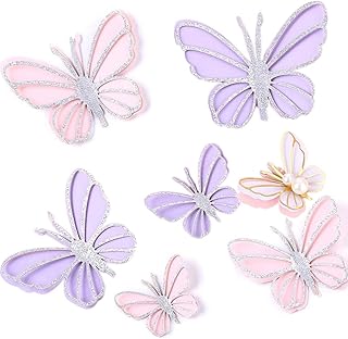 Leadigol 15PCS Butterfly Cupcake Decoration Cake Topper Butterfly Table Toppers Centerpieces Butterfly Theme Party Decor for Birthday Party Supplies