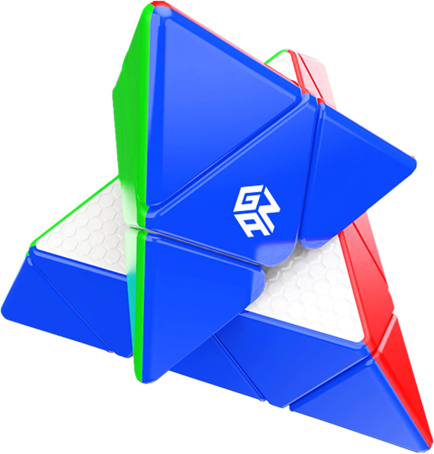 GAN Pyraminx M Magnetic Speed Cube (Enhanced Core Positioning UV Coated Ver.), GAN 2020 Liteweight Stickerless Pyramid Cube, with Innovative Core Positioning System