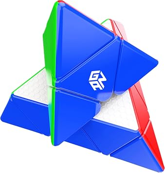 CuberShop GAN Pyraminx M Magnetic Speed Cube Enhanced Core Positioning UV Coated Ver., GAN 2020 Liteweight Stickerless Pyramid Cube, with Innovative Core Positioning System
