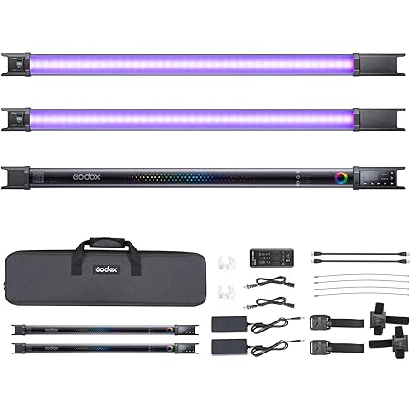 Godox TL60 RGB Tubo De Luz, CRI 96 TLCI 98, Temperamento De Color 2700K 6500k 100 Brillo Lux 39 Efectos De Fx 2 4g Inalambrico Compatible