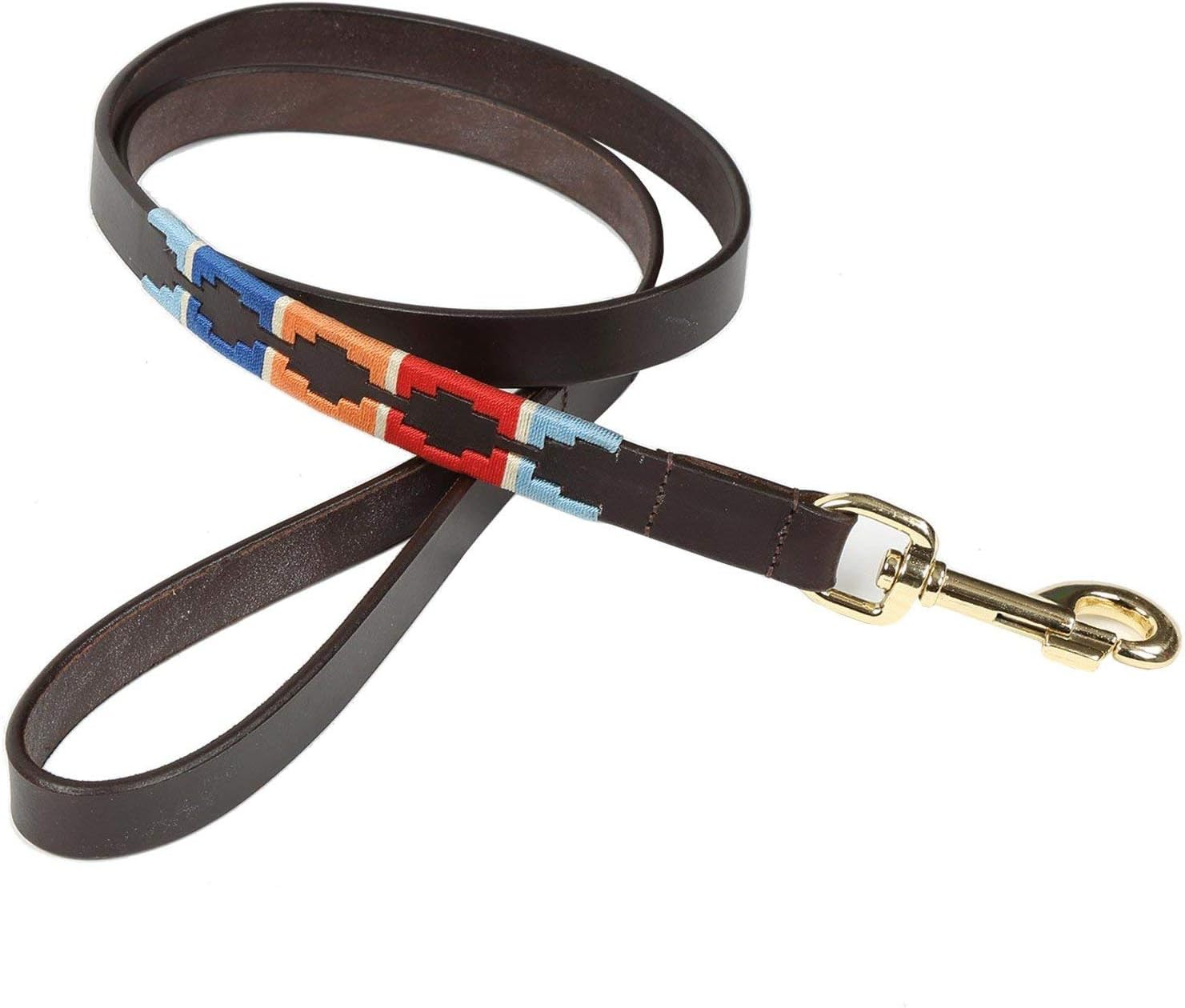 DROVER Polo Dog Lead (Navy/Pink/Natural, Medium)