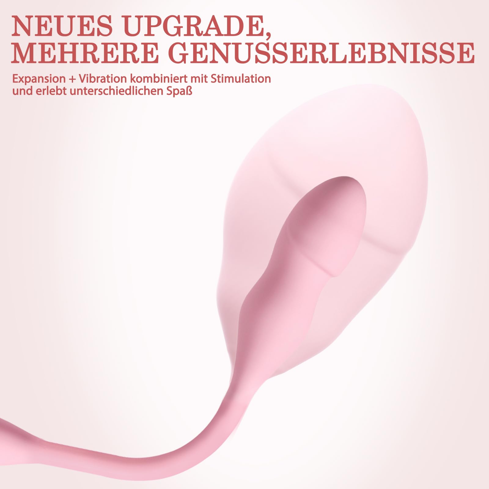 BDSMYEE Plug Anal Gonflable Buttplug Femme, Vibromasseur Plug Anal Gonflable avec 10 Modes de Vibration Stimulation du Point G Jouets Sexuels de Masturbation pour Femmes