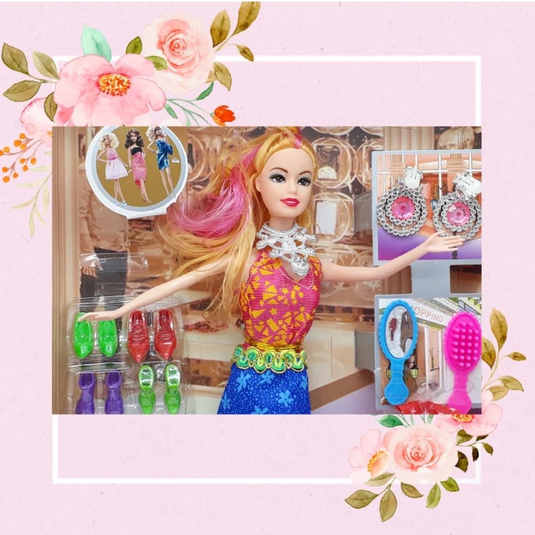 MGT CREATION Foldable and moveable Hand and Leg Doll Set Hair Color Same as Doll Cloths Color (Age 3+) (Color as per Stock), (Bailey Doll) 3