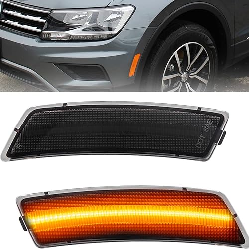 NJSBYL Lámparas LED de posición lateral delantera de repuesto para VW Volkswagen Beetle 2012-2019 y VW Volkswagen Ti-guan 2018-2022 Kit de luces