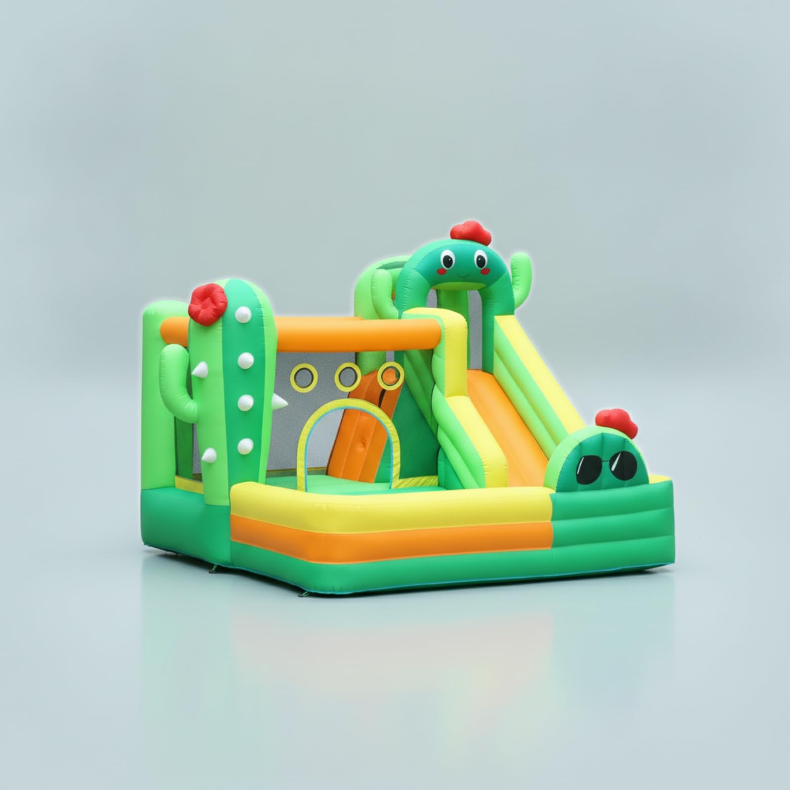 predolo Castillo Inflable con Tobogán Infantil Casa Salto con Tobogán Seguro Centro Juegos Inflable para Jardín