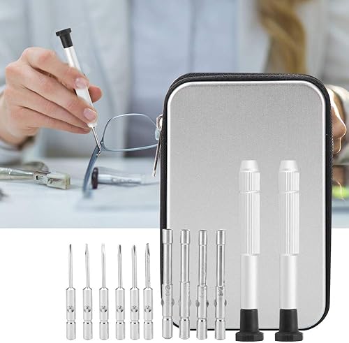 Miniatura 3 de Juego de destornilladores de precisión de 12 piezas, acero al cromo vanadio, puntas magnéticas, agarre antideslizante, bolsa de almacenamiento