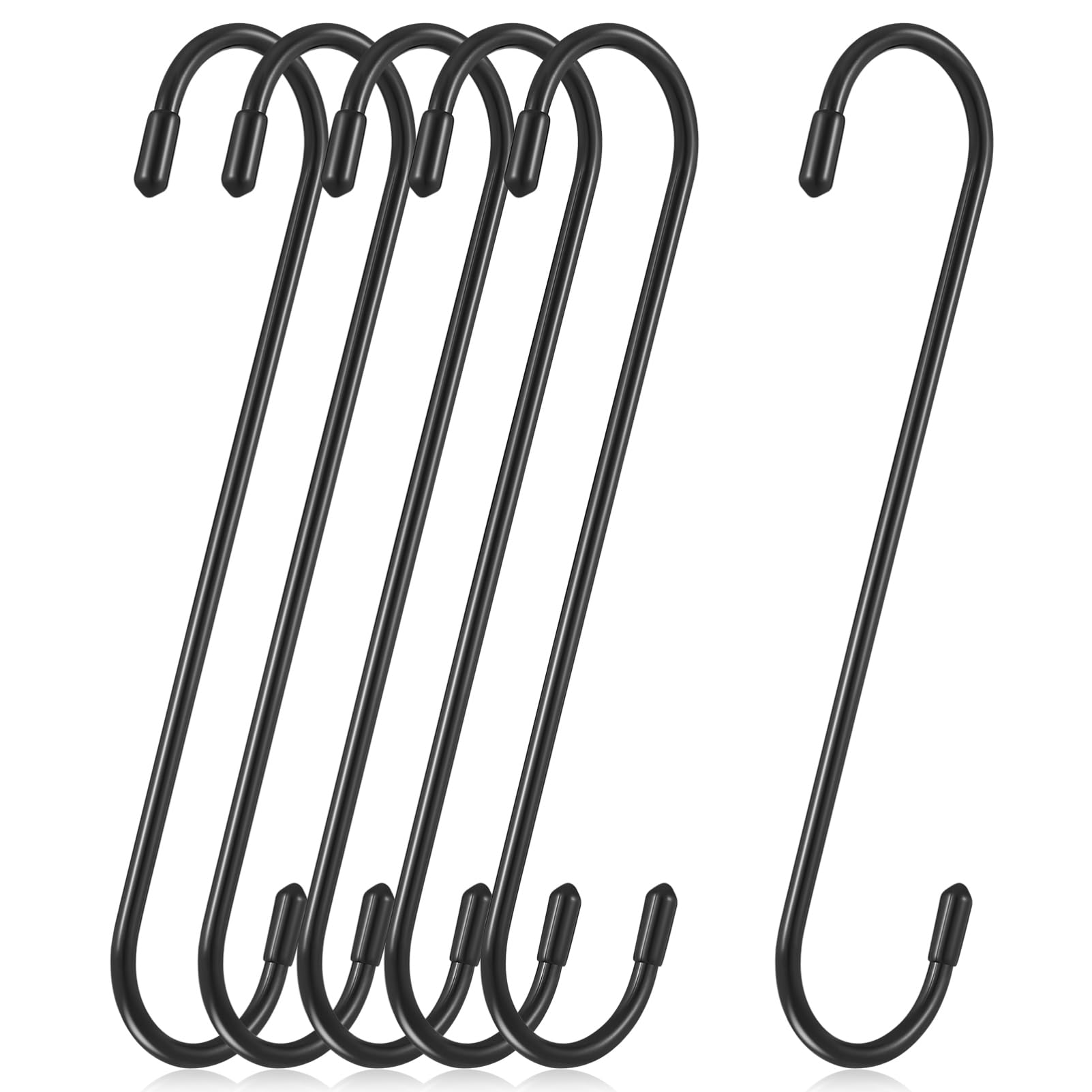POPETPOP 6piezas Ganchos s Pesados Para Colgar Plantas Utensilios De Cocina y Calipers De Freno Instalación Rápida y Alta Capacidad De Carga Ganchos De Metal Con Puntas De Goma Uso