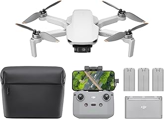 DJI Mini 4K Drone with Camera, Drone with 4K UHD Camera, Less Than 249g, 3-Axis Gimbal Video Stabilization, 10 km Video Transmission, Automatic Feedback, Wind Pressure Resistance, 31 Minutes Flight