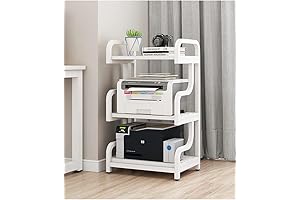 Multi-Purpose Natwind 3-Tier White Printer Stand