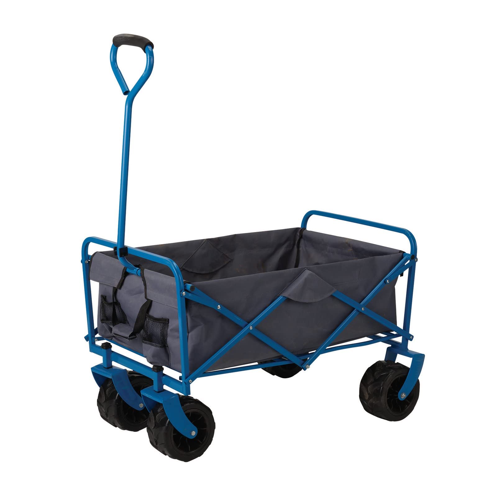 Draper Folding Trolley - Blue - 80kg Load Capacity - Steel - Folding Garden Cart