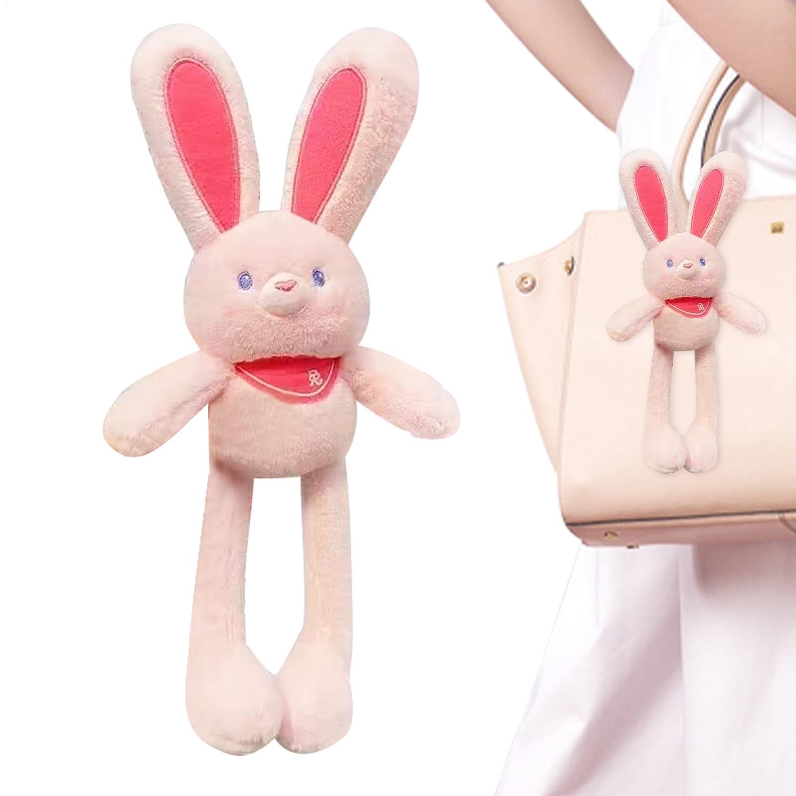 Pull the Rabbit Plush Toy Ears, Pull the Bunny Plush Toy | 11 inch Easter Bunny Pull Toys | Interactive Stretchy Design, Switchable Ears and Legs, Easter