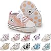 Baby Girls Boys Shoes Soft Anti-Slip Sole Newborn First Walkers Star High Top Canvas Denim Unisex Infant Sneaker