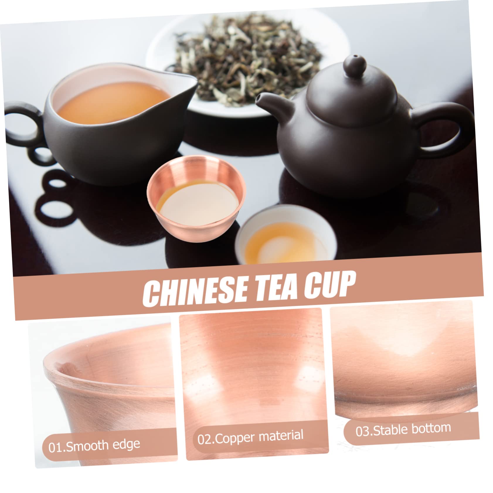 5 Pz Tazza Da Tè Ciotola Per Offerte Per L'altare Ciotola Di Tè Matcha Coppa Dell'altare Buddista Matcha Chawan Ciotole Da Tè Retrò Tazze Da Tè Cinesi Mini Tazze Da Tè Rame Rosso