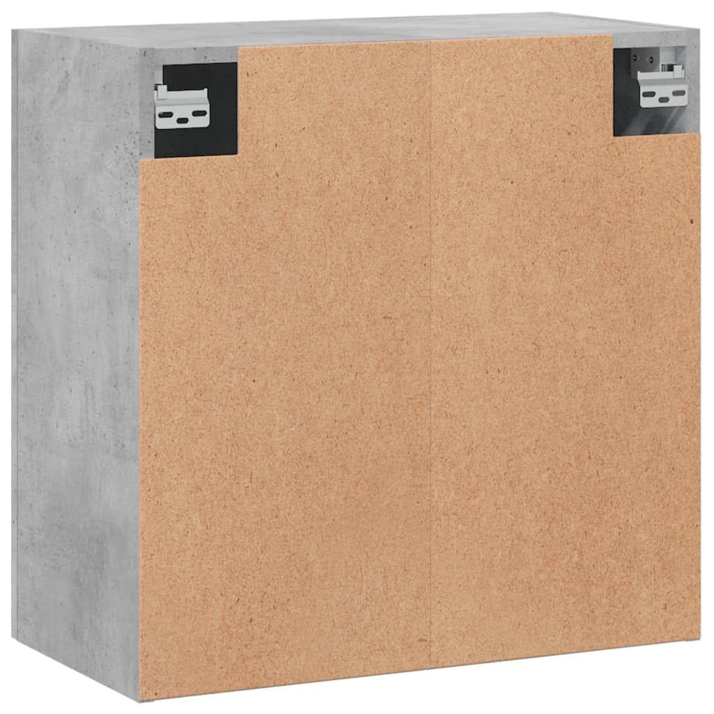vidaXL Armario de Pared Madera de ingeniería Gris hormigón 60x31x60 cm, Armario, Vitrina, Armario de almacenaje con Puerta, Armario de almacenaje