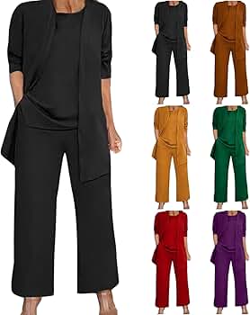 Amazon.com: Womens Trendy Lounge Set 3 Piece Outfits Long