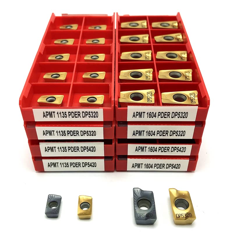 APMT1135 APMT1604 RPMT1204 Indexable Tool Turning Insert Lathe Tool Milling Insert for Milling Holder BAP300 BAP400 Cutting Tool(RPMW1003 DP5420)