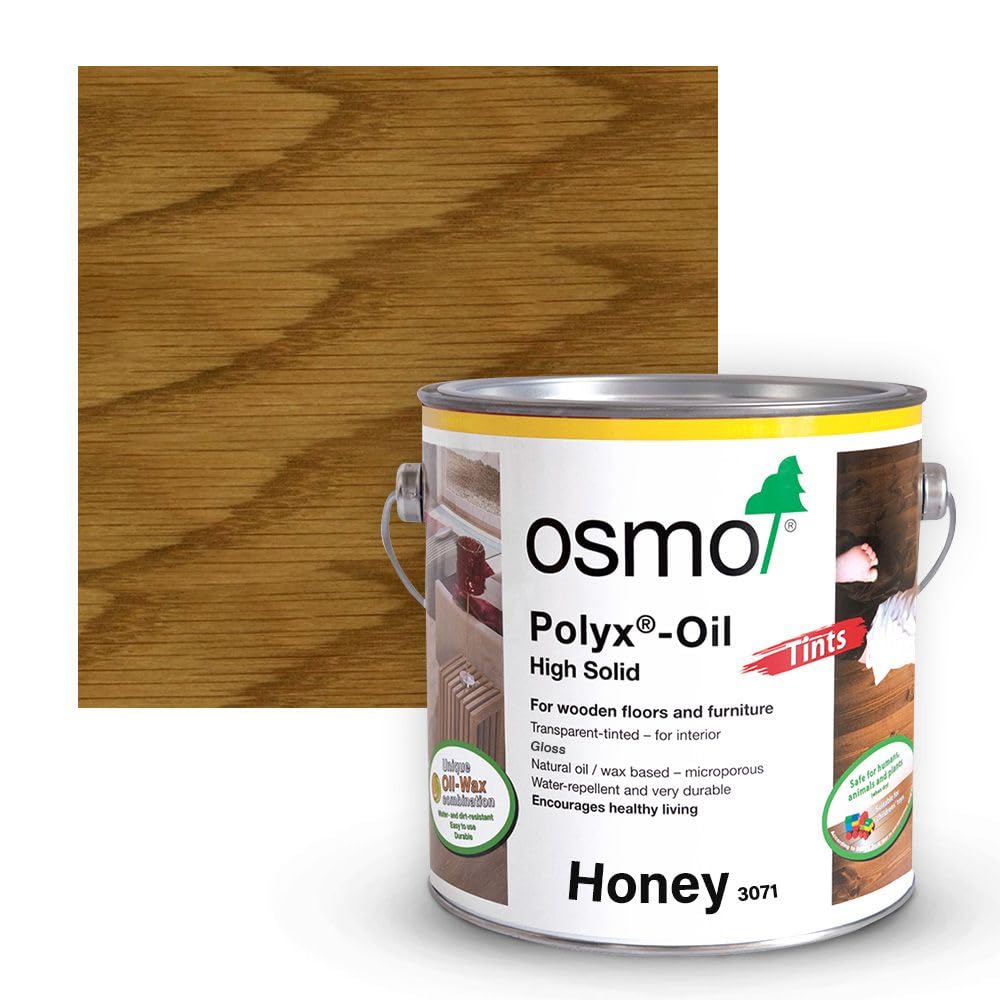 Ambience Hardwood Flooring 3071 Honey, Glossy Osmo Glossy Polyx Oil Tints (750Ml, )