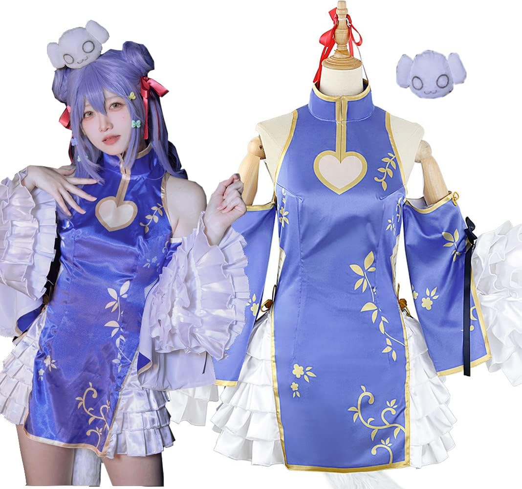 Amazon.co.jp: [PWPCOS] 犬山たまき コスプレ 衣装 チャイナトレス