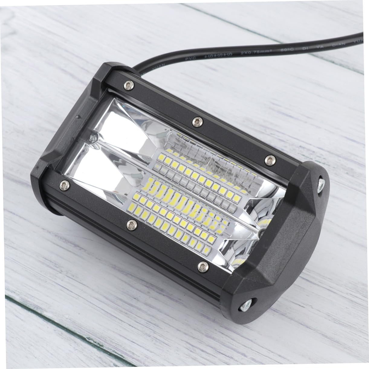 Yardwe 2piezas Barra de Luz de Techo Faros LED para Coche Doble Hilera Luz Haz Combinado para Todoterreno Tractor Barco