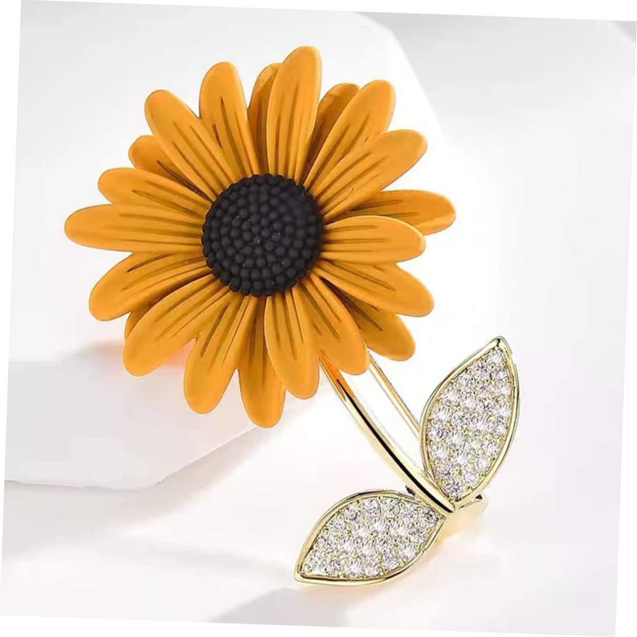 SHERCHPRY Sonnenblumenbrosche für Damen Schal Zubehör Stift Gemeinschaft Dekoration trachtenbrosche Kleidungs-Brosche sonnenblumen deko schmuck Sonnenblumen-Pin-Brosche Frauen Brosche Kupfer