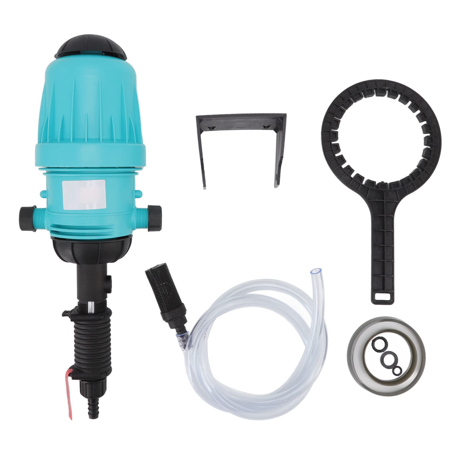 Bomba Proporcional G3/4 Interfaz Macho Inyector de Fertilizante Dosificador de Líquido Químico Fertilizante, Inyector de Fertilizante para Riego por Goteo (H2504 (0,4% a 4)
