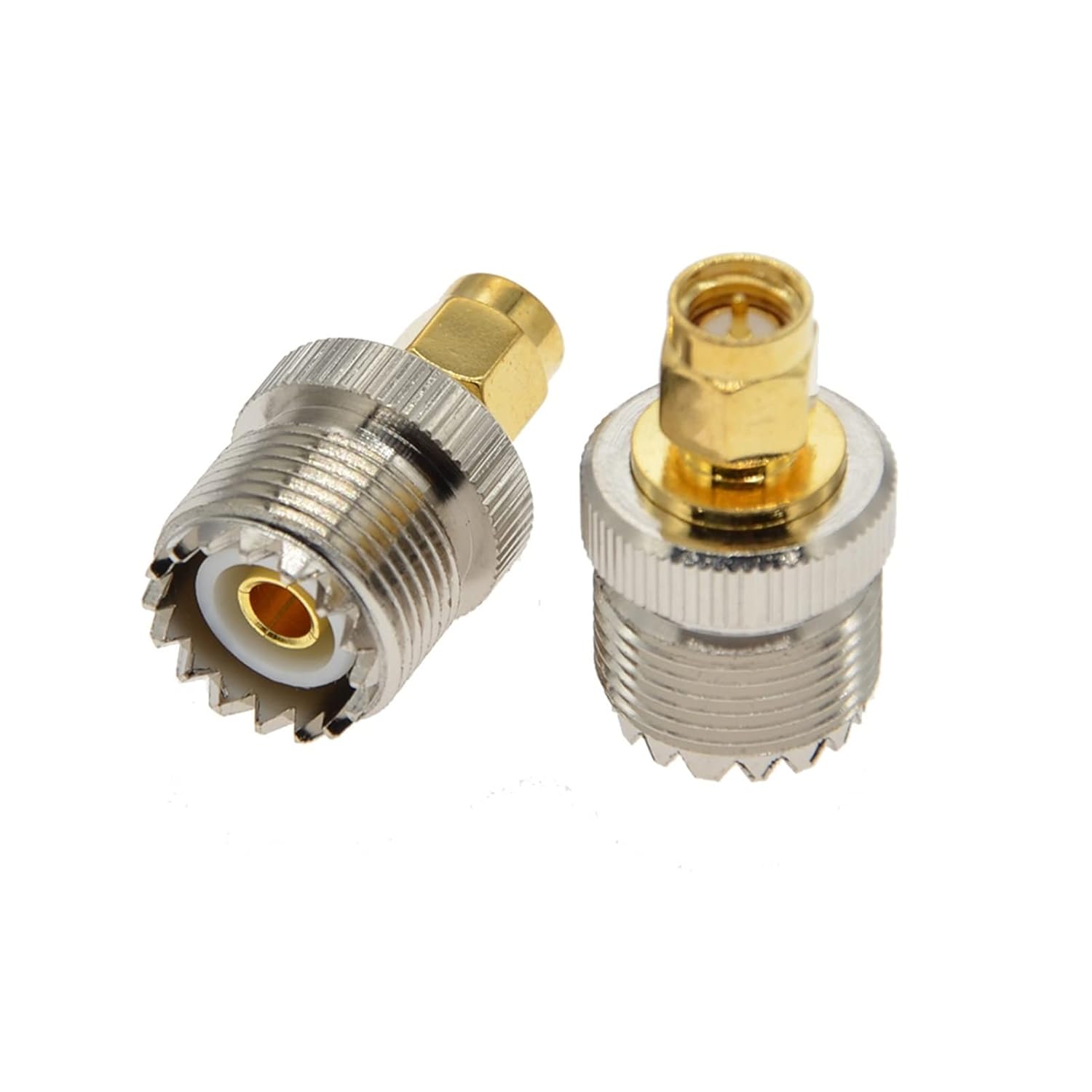 2個/ロットSMA-UHF RFアダプターSMAオスの女性からUHF PL259 SO239男性の女性アダプターコネクター無線RFの